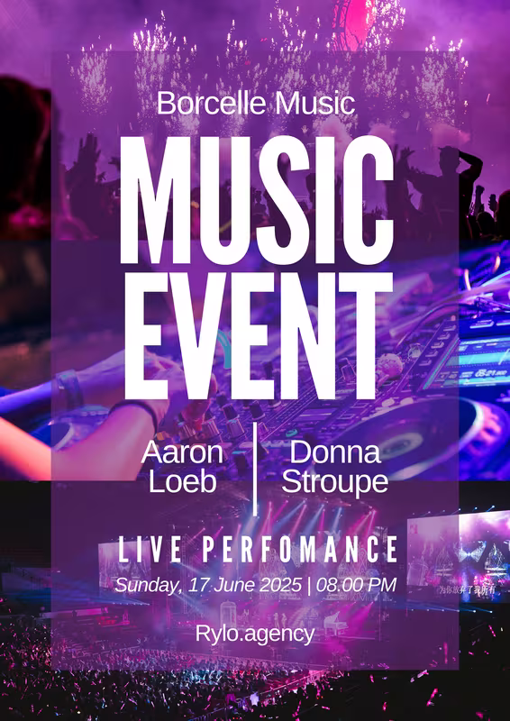 Ad poster for a music festival
