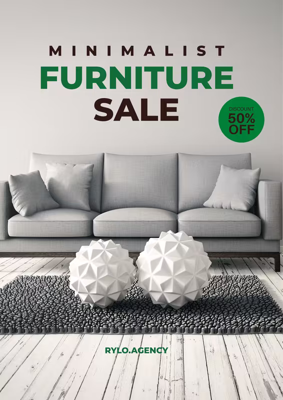 Ad poster for a furniture retailer