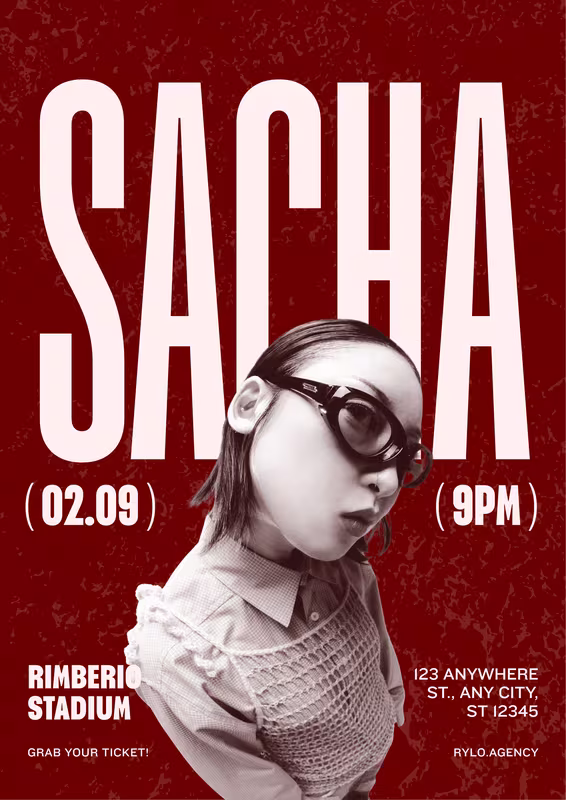 Ad poster for a music concert